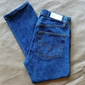Re/Done Levi's High Rise Ankle Crop Jeans Size 30